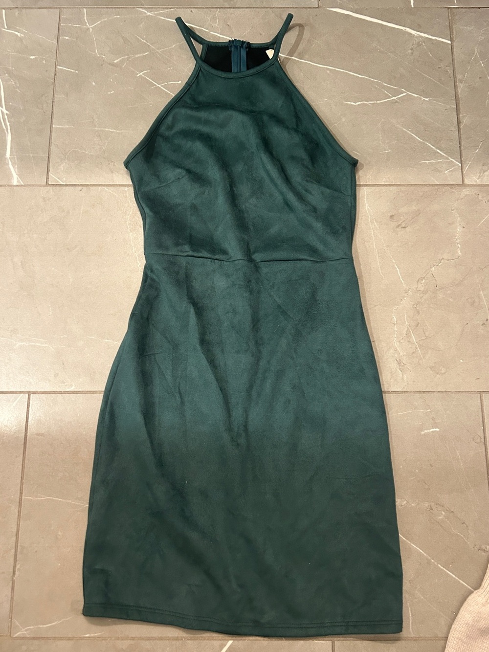 Women’s Halter Bodycon Dress in Dark Green
